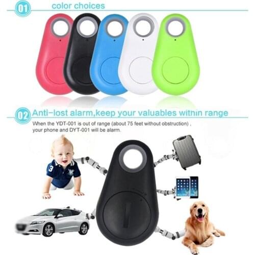 4.0 GPS Smart Wireless Anti-Lost Mini Pet Smart Tracker Bluetooth Alarm Locator Keychain for Wallet Pet Child Key Finder Collar