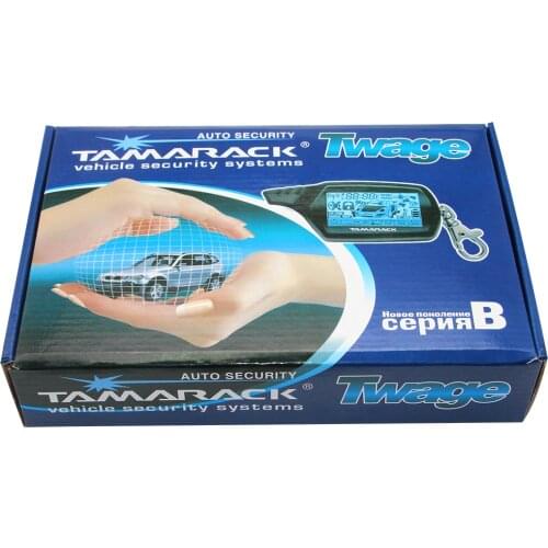 Tamarack B9 car alarm For Russian Version Vehicle Security Two way car alarm system B9 Remote Control Key engine start
