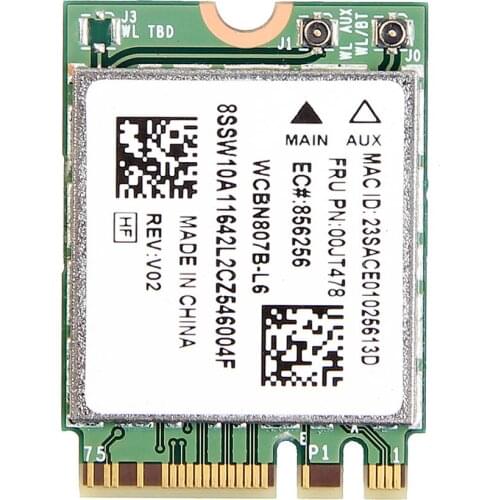 Wireless Adapter Card for BCM94356Z FRU 00JT478 802.11ac 867Mbps Bluetooth4.1 NGFF M.2 M2 Wlan WiFi Network For Lenovo thinkpad