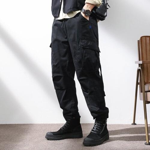2021 New Cargo Pants Men Hip Hop Streetwear Jogger Pant Slim Fashion Trousers Multi-Pockets Casual Joggers Sweatpants Men Pants