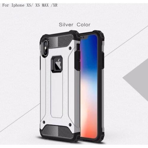 Coque Case For Iphone XS Max Case Cover Silicone + PC Heavy Duty Hybrid Cover Armor Case For Iphone XS 5.8" XR 6.1" XS MAX 6.5"X