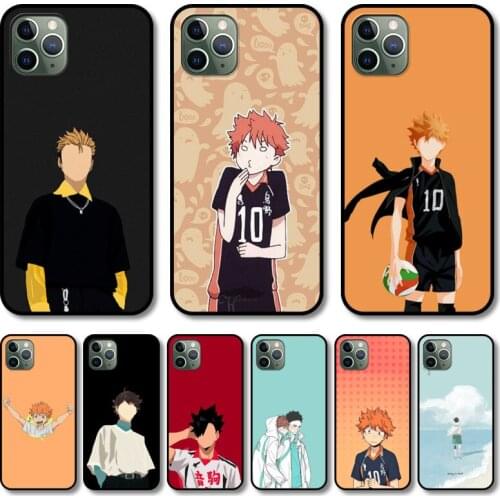 Haikyuu volleyball Phone Case cover For iphone 12 pro max 11 8 7 6 s XR PLUS X XS SE 2020 mini black cell shell