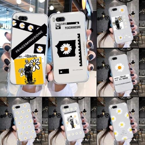 G Dragon peaceminusone Phone Case Transparent For Xiaomi Mi Max Note 3 A2 A3 8 9 9T 10 Lite Pro Ultra transparent luxury bumper