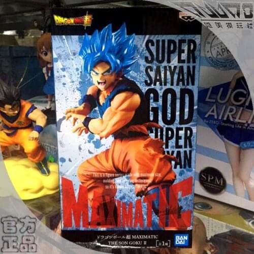 BANDAI Banpresto DRAGON BALL Super MAX IMATIC Son goku Anime Figure