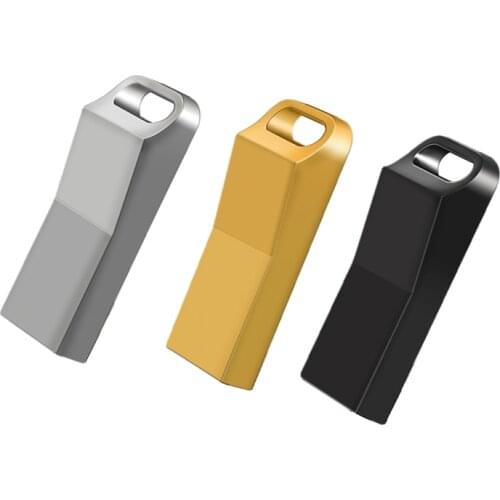 FLASH DRIVE 64GB 32GB 16GB 8GB 128GB pen drive pendrive waterproof metal u disk memoria cel usb stick with king chain
