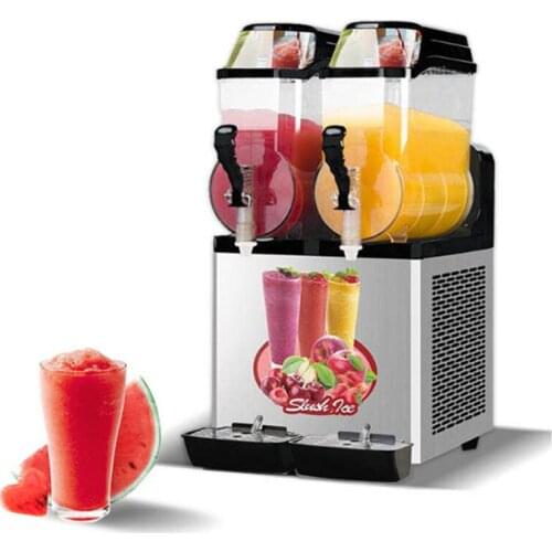 Buy cheap wholesale large capacity 12L x2 granita juice ice frozen drink slush machine with mixing beater