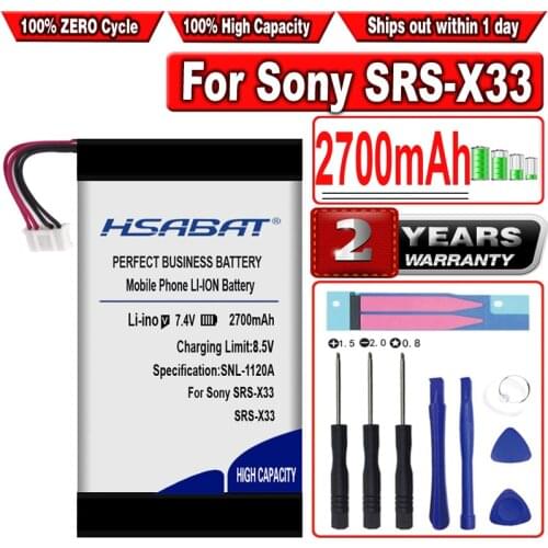 HSABAT 2700mAh ST-03 Battery for Sony SRS-X33