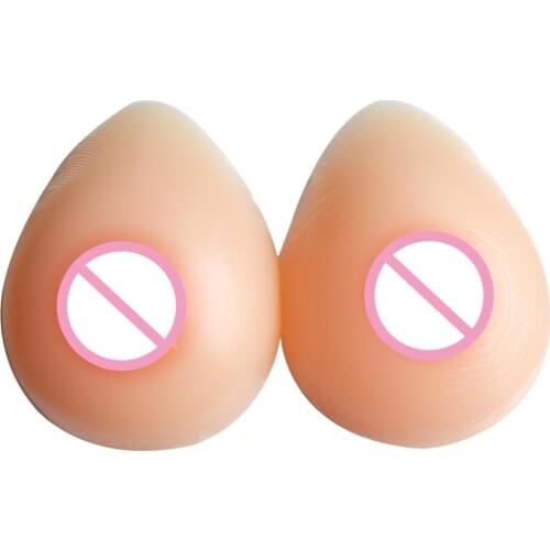 1pair 400g Artificial Silicone Breast Forms False Breasts For Postoperative Crossdresser Pair Breasts Chest Special Protection