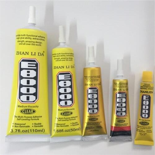 50ml E8000 Glue household universal glue leather sticky diamond jewelry glue earphone sealant mobile phone screen repair