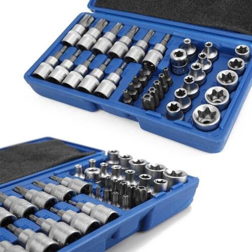 Fine Quality 34PCS Pressure Batch Sleeve Group Sets SleeveHead Machine Motor Repairing Tool Socket Set Wrench Female Torx Male