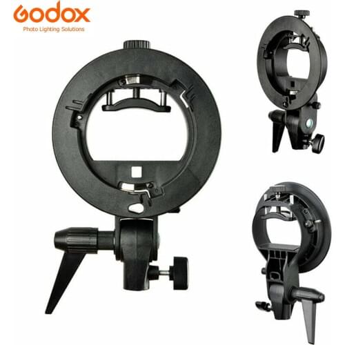Godox S-Type Flash Bracket Bowens S Mount Holder Universal Type for Speedlite Flash Snoot Softbox Beauty Dish Honeycomb Umbrella