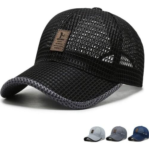 Summer Breathable Mesh Baseball Cap Riding Fishing Visors Tennis Golf Caps Women Men UV Protection Fashion Panama Sport Hat