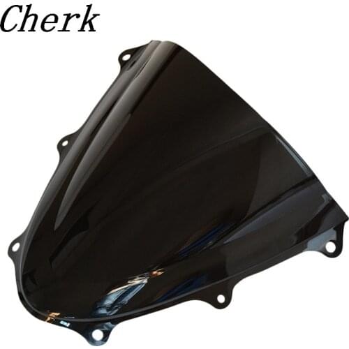 Motorcycle Black Windshield Windscreen Double Bubble For Suzuki GSXR600/750 K11 2011-2016 15 14 13 12