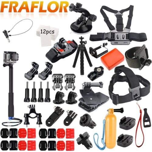 Monopod Chest Head Strap Floating Bobber Mount Accessories Kit Waterproof for Mini Action Camera HDR AS20 AS30V AS15V AS200V