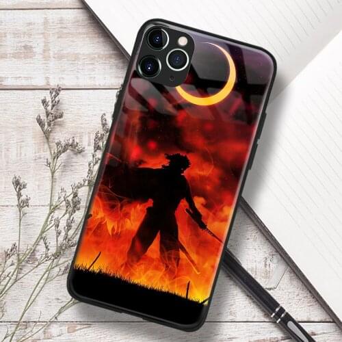 Kyojuro Rengoku Kimetsu no Yaiba Anime Soft TPU Glass Phone Case for IPhone SE 6s 7 8 Plus X Xr Xs 11 12 Mini Pro Max Samsung
