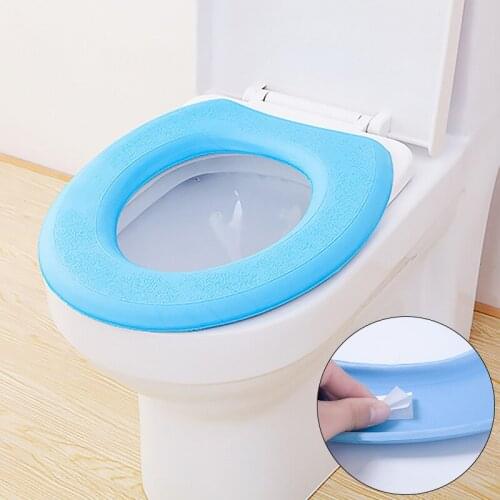 Toilet Seat Cover EVA Waterpoof Soft Washable Mat Home Decor Closestool Mat Seat Case Toilet Lid Cover Accessories Bathroom Home