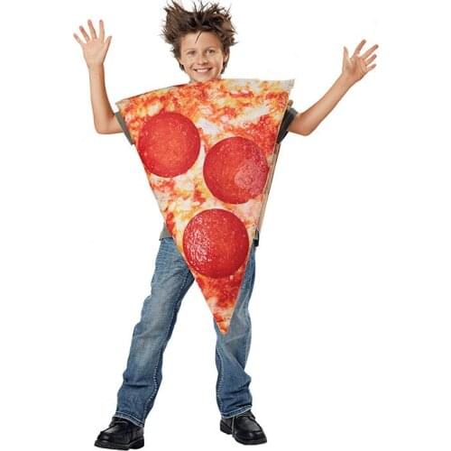 Pizza costume for kids novelty funny halloween costumes kindergarten performance clothing halloween party