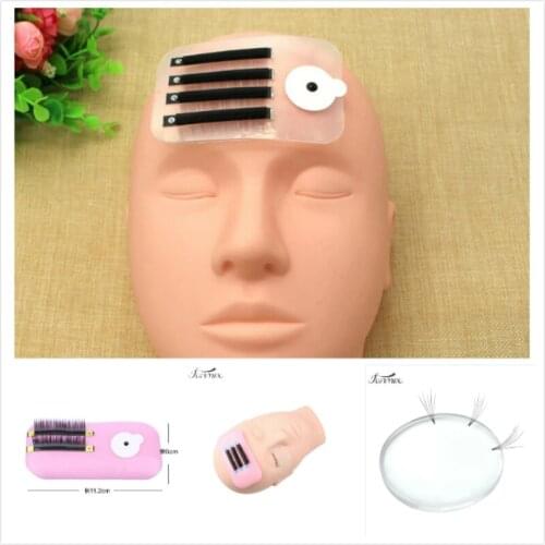 Individual Eyelash Silicone Pads Extension Stand flexible Make Loose Pallet Grafting Lash Extension Holder Eyelash Glue Tray