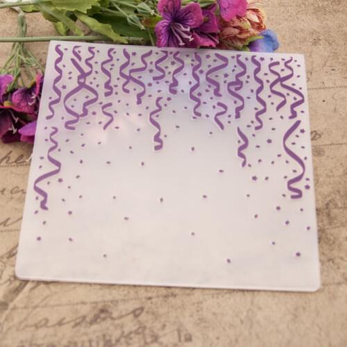 KLJUYP Embossing folders Plastic Embossing Folder For Scrapbooking DIY Photo Album Card 140
