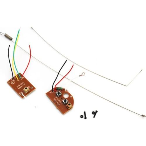 Remote Transmitter Receiver Board 2CH 27MHZ with Antenna for DIY RC Car Robot F20393