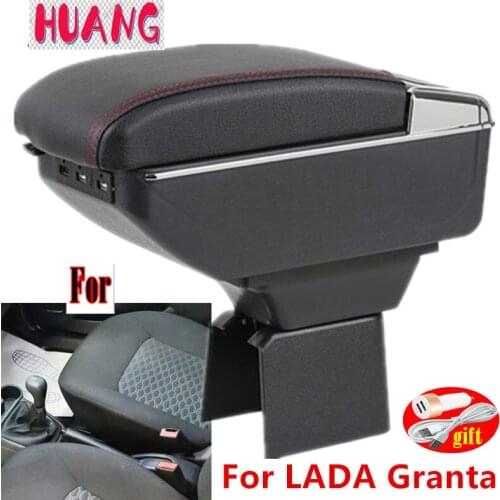 For LADA Granta Armrest For LADA Granta car arm rest Box center console decoration automobile interior with USB LED