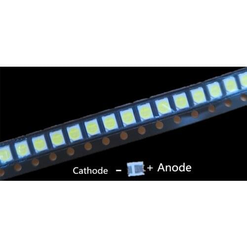 100pcs For LG High Power 2835 SMD LEDs Diodes Television Super Bright Diodo SMD LED 1210 3528 1W 3V Cool White TV Backlight