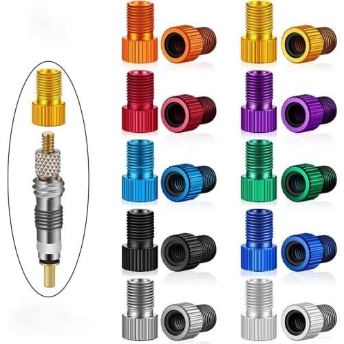 Presta Valve Adapter Convert Presta to Schrader French/UK to US Aluminum Alloy Bicycle Bike Tire Valve Adapter Converter