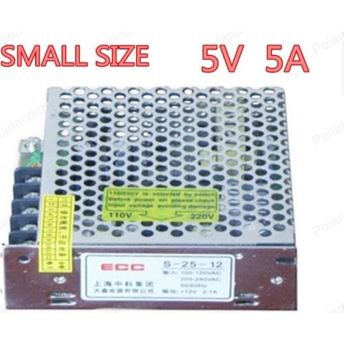 Promotion Small Volume Single Output Switching power supply 25W 5V 5A for LED Strip light