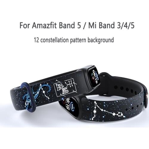 Strap For Amazfit Band 5 Xiaomi Mi Band 5 4 Silicone Replacement Wrist Strap for MiBand 3 4 cartoon Sports Bracelet Accessories