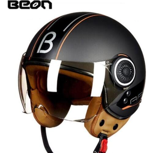 2020 Summer New Netherlands Band Retro Style Motorcycle Safety Helmet Half Face Motorbike helmets made of ABS with PC lens visor