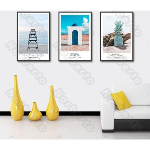 Modern style Canvas Painting Wall Poster Painting coastal landscape for Living Room Bedroom Sofa Background Wall Decoration