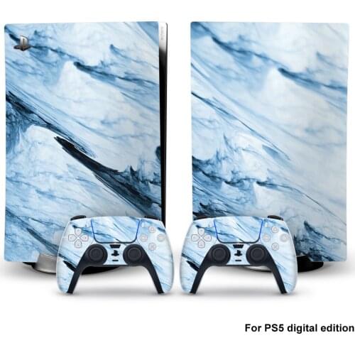 Snow Mountain Style PS5 Digital Edition Skin Sticker for Playstation 5 Console & 2 Controllers Decal Vinyl Protective Skins 1