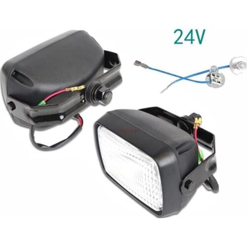 Big arm lighting 12V/24V iron shell square lamp engineering machinery headlight excavator work light