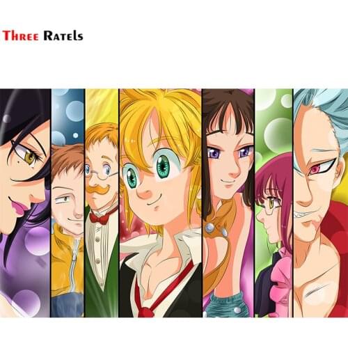 Three Ratels F349 Nanatsu No Taizai The Seven Sin For Kia Sticker vinyl&Waterproof Anti Scratch Film Laptop Fridge Decoration