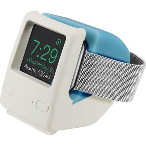 Universal Silicone Retro Watch Charger Charging Stand Dock Station Holder Mount For Apple Watch Series 4/3/2/1