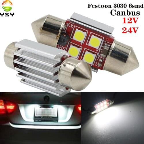 Светодиодные LED лампы C5W (SV8.5-8) YSY China At AliExpress