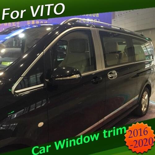 Window sills Protector Cover Strips For Mercedes Benz V-Class V200 V220 V250 V260 Vito Metris W447 Molding Trims car Accessories