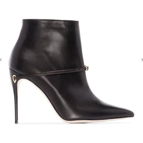 European and American style early autumn 2020 new sharp tip and bare boots simple and versatile leg trimming womens Boots