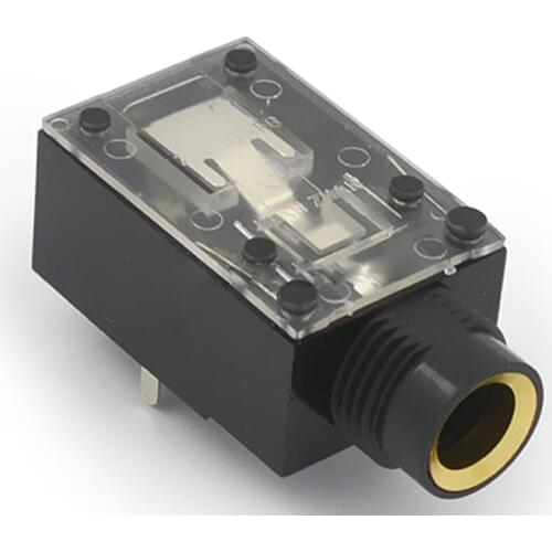 10pcs Jack 6.35 Audio Socket Plug Audio Jack Microphone Connector CK-6.35-106