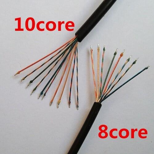 10 cores Bluetooth-compatible wire OD:1.7mm 5meters