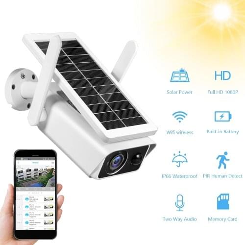 1080P Solar IP Camera Wifi Battery Solar Powered Home Security Camera PIR Video Intercom Low Power Consumpti Surveillance camera