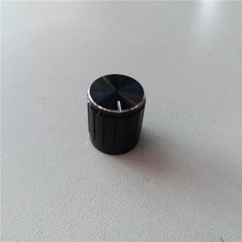 12pcs aluminum plastic knob potentiometer knob 15*17*6mm potentiometer cap Volume knob switch cap Headphone amplifier