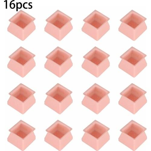 16/32Pcs Silicone Furniture Leg Protection Cover Table Feet Pad Floor Protector 3.7*3.7*3 Cm Silicone