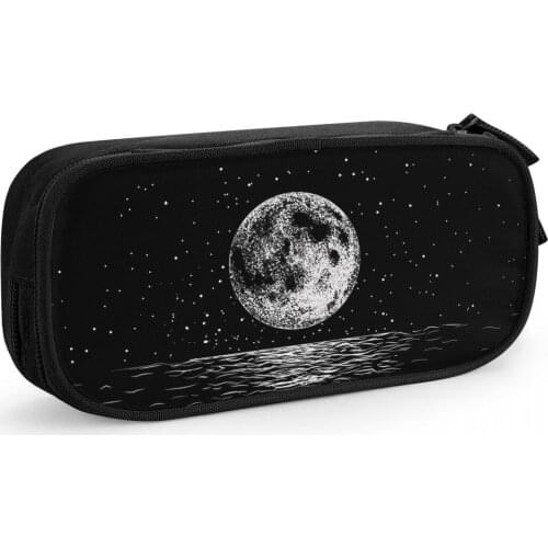 Custom Design Cool Planet Star River Pencil Case for School Pen Box for Workout Storage Ladies and Girls Make up Organizer Bag