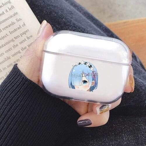 Rem Peeker Re zero Cover For AirPods Pro 3 Air Pods Case Earphone Accessories TPU Protector Airpods3 Case