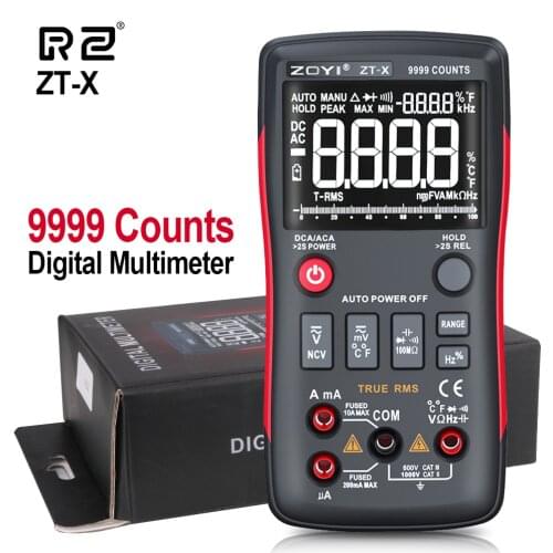 RZ Multimeter Digital Analog Mini Multimeter Auto Range Tester Multimetro AC Current True-RMS Profesional Automatic Multimeter