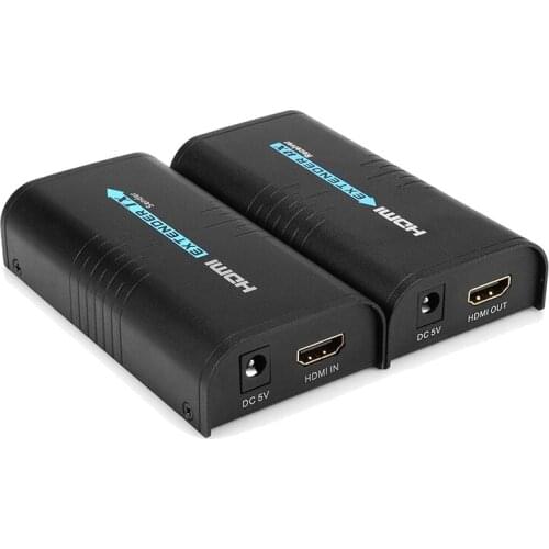 HDMI-Compatible Ethernet Extender 525Ft(160M) Over Ethernet Network Router/Switcher LAN RJ45 CAT5 CAT6 TCP/IP(EU Plug)