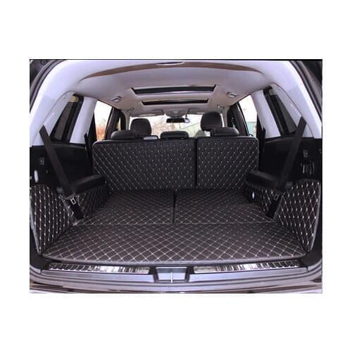 Good quality! Special trunk mats for Mercedes Benz GLS 350d 7 seats 2019-2016 durable cargo liner boot carpets for GLS350d 2018