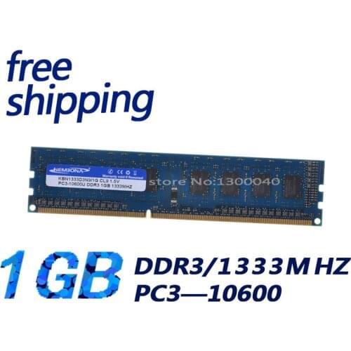 KEMBONA New Sealed DDR3 1333mhz (for all motherboard) PC3 10600 1GB Desktop RAM Memory / Lifetime warranty / Free Shipping