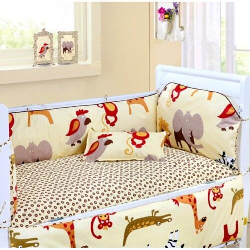 6/7PCS Baby bedding set Baby crib bedding set Girls Boys Washable Cot Bed Linen ,120*60/120*70cm